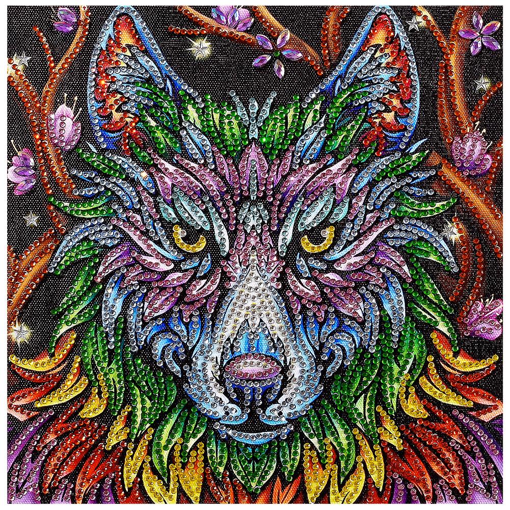 Wolf Crystal Rhinestone Diamond Painting(30*30cm)