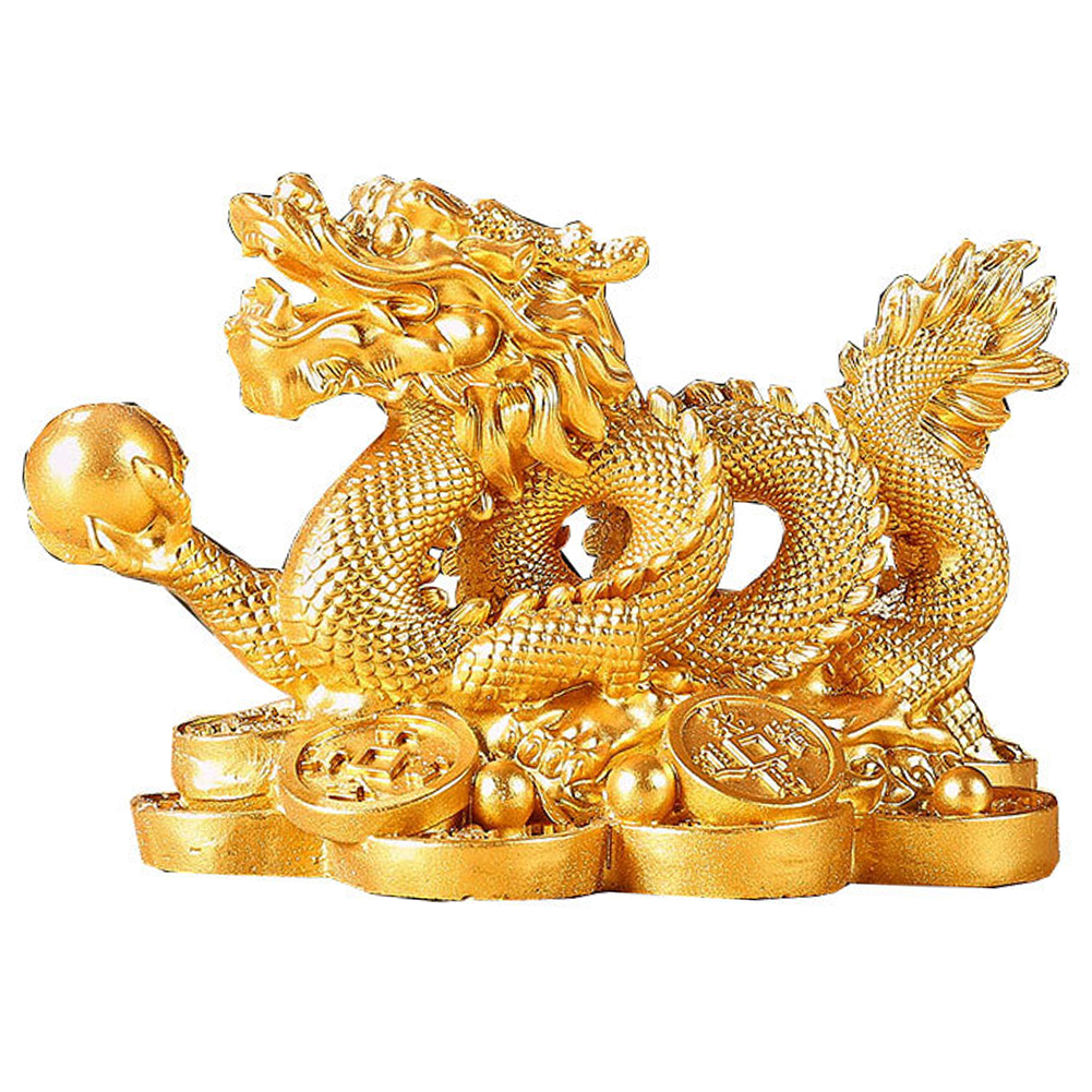 2024 Auspicious Dragon Statuette Good Luck Money Dragon Model Desktop