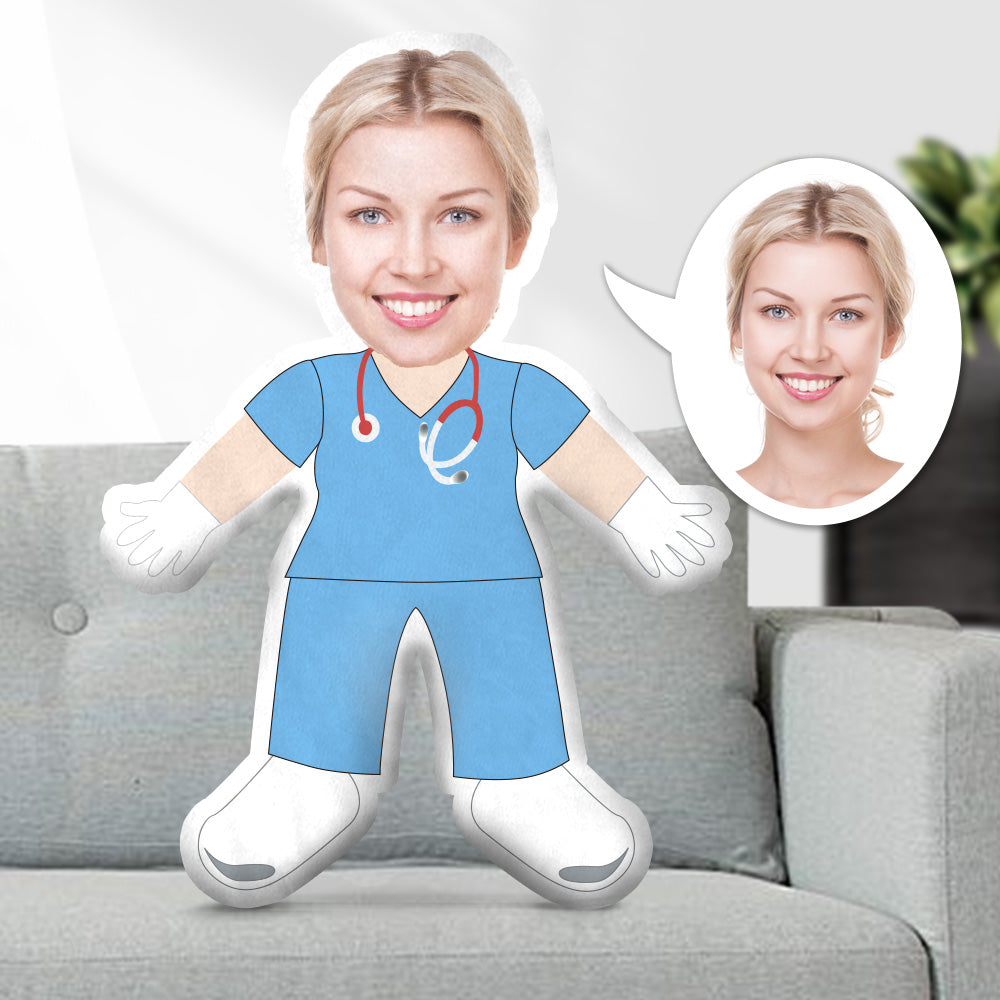 Custom Face Pillow, Nurse, Custom Picture Body Pillow, Custom Human