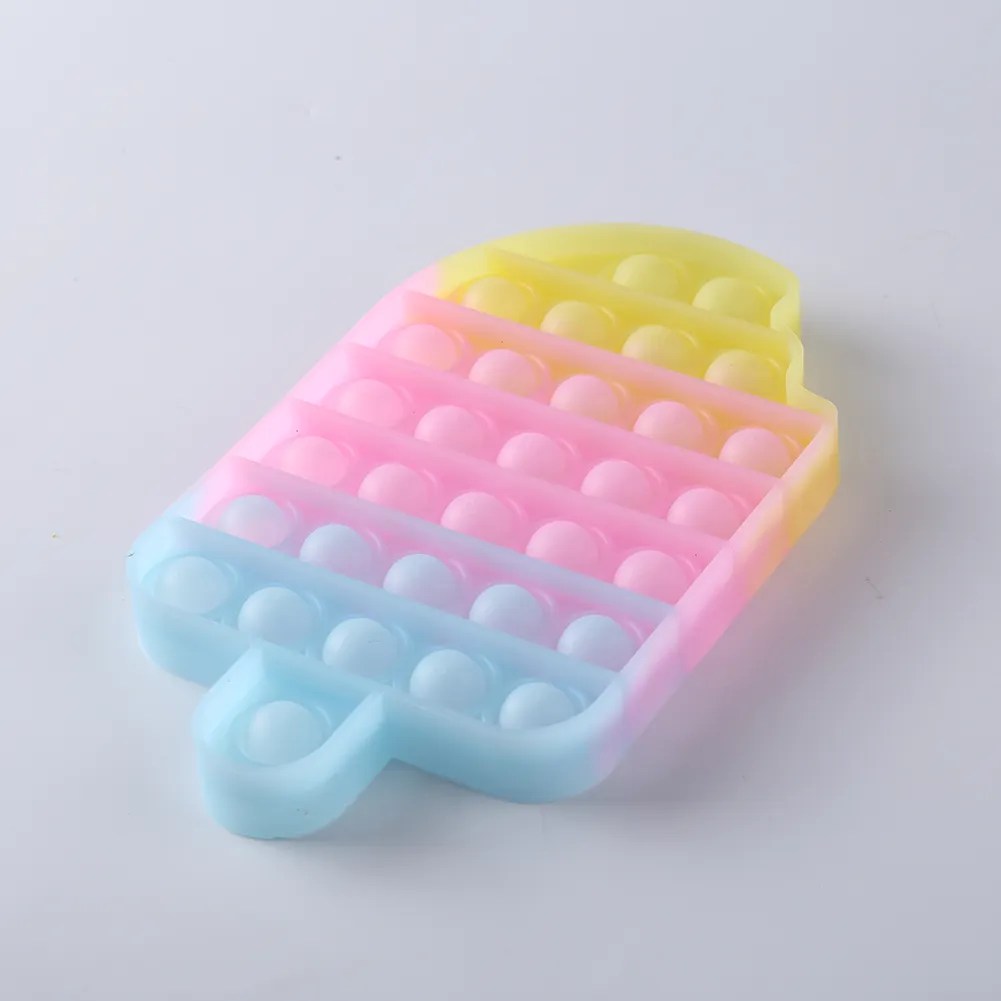 Luminous Rainbow Ice Cream Pop It Fidget Toy