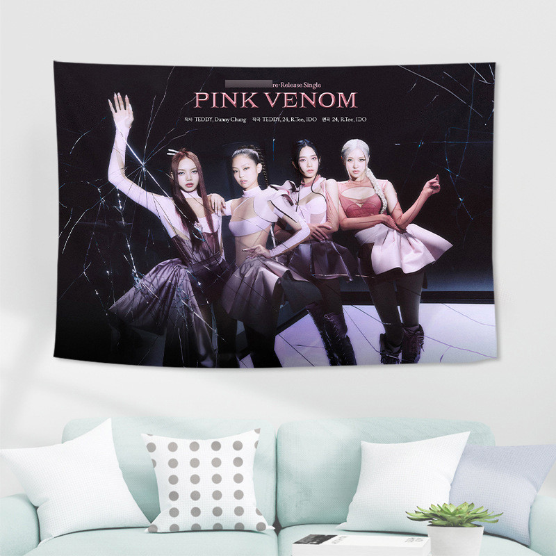 BLACKPINK Pink Venom Tapestry