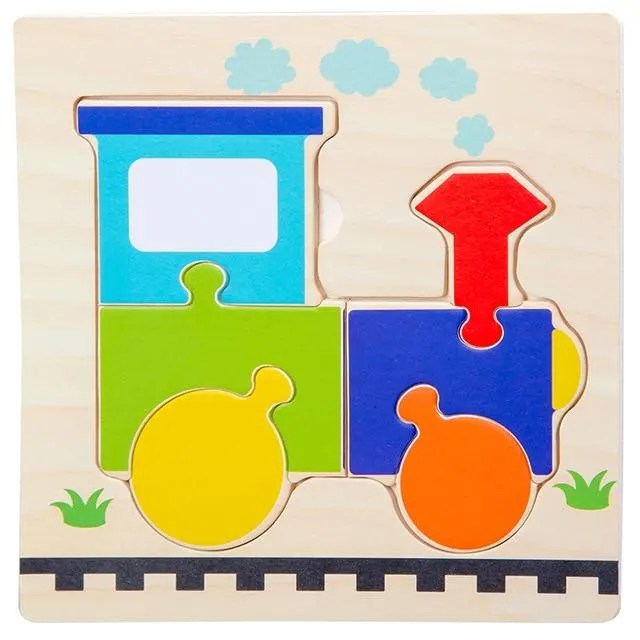 Baby Toys Wooden 3d Puzzle Tangram Shapes Learning Cartoon Animal