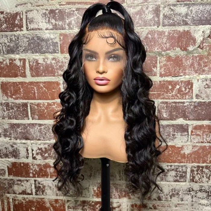 WeQueen 22 Inches 13x6 Body Wave with Updo Lace Frontal Wigs 200