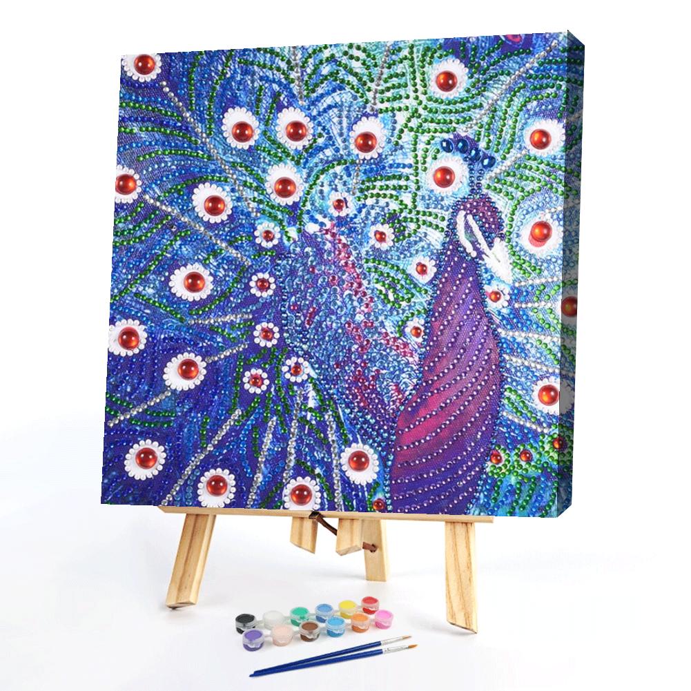 PeacockPaint By Numbers 40*40cm