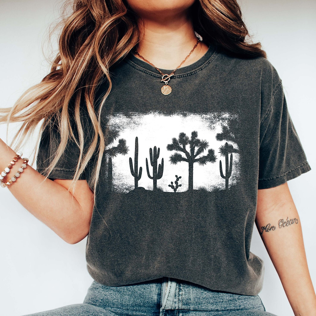 Vintage Nature Desert Silhouette Tshirt