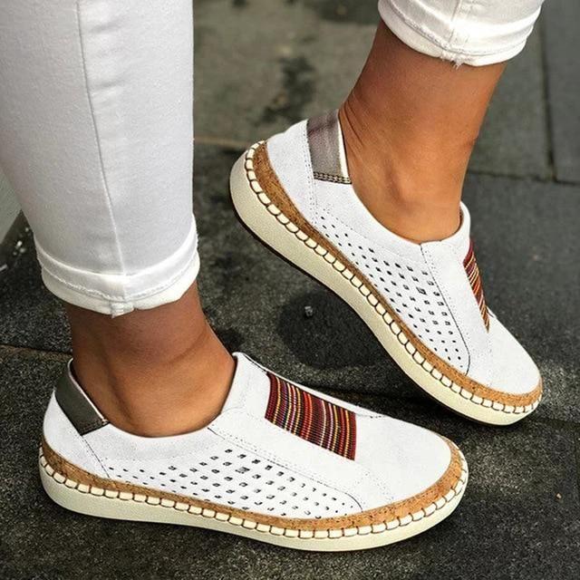 Traspiranti scarpe casual correttive per le donne con suola