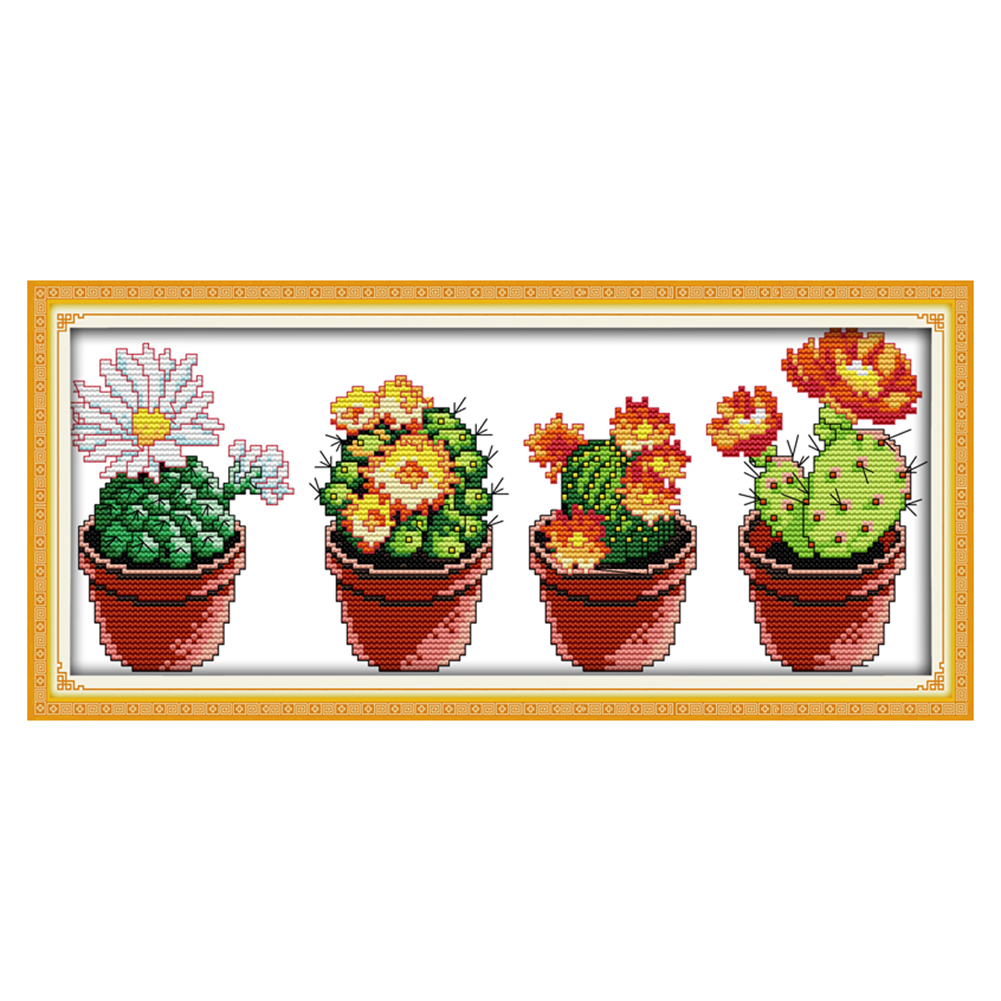 Cross Stitch Plants (36*17cm)
