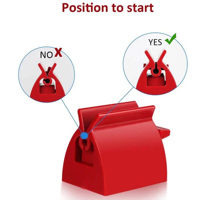 2pcs Toothpaste Dispenser Rotate Toothpaste Tube Squeezers Tube