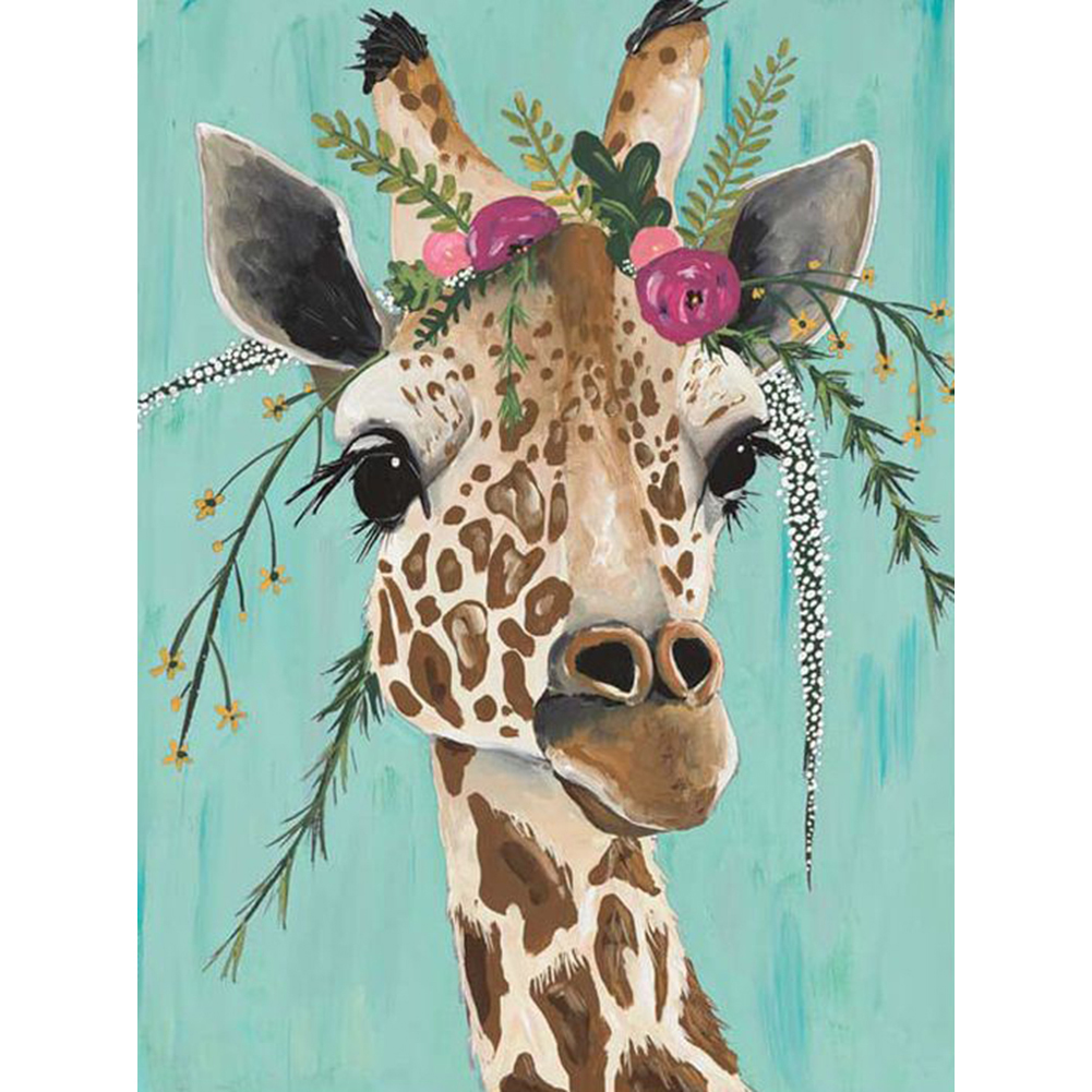 Giraffe Full Round Diamond Painting