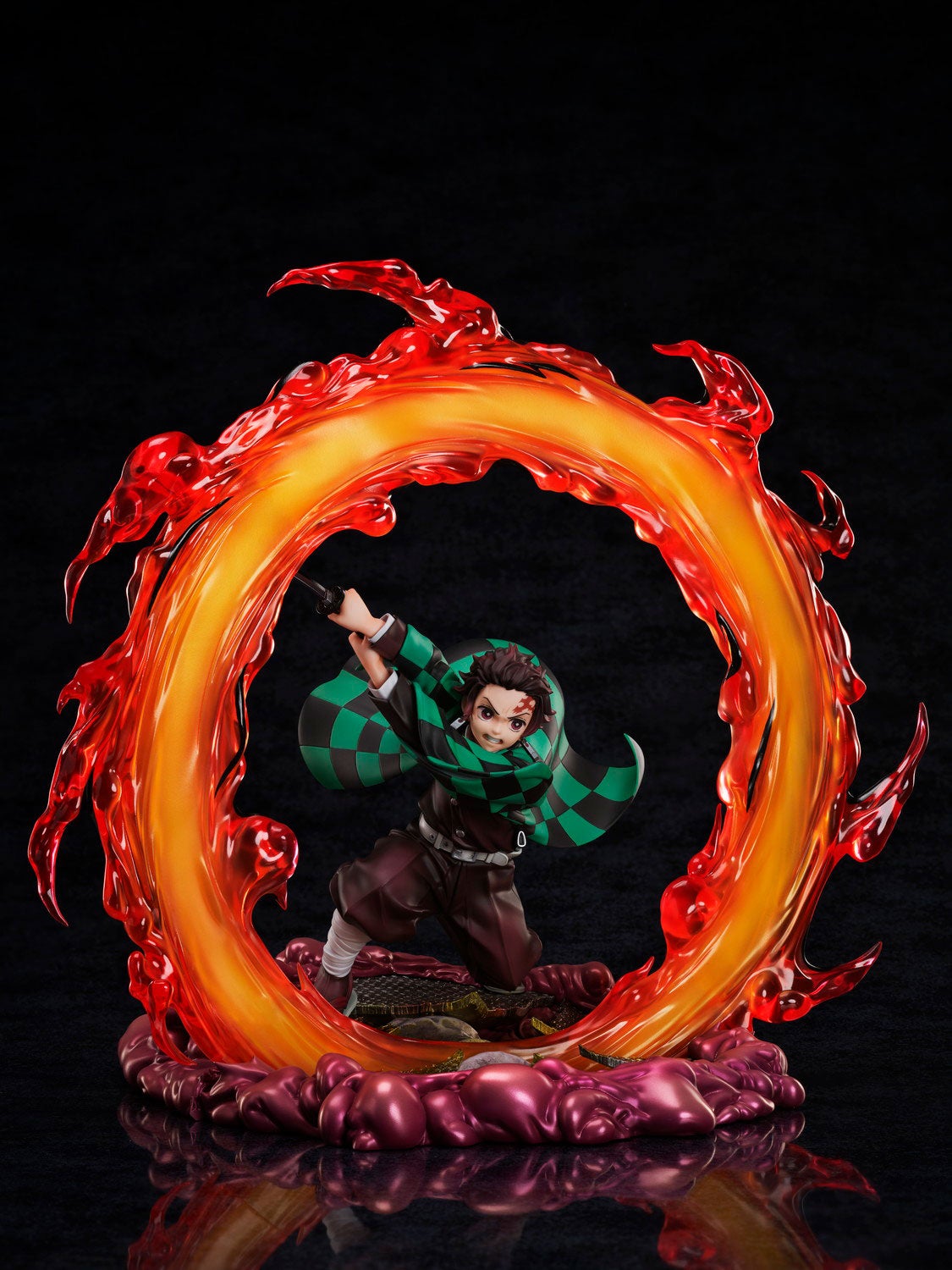 1/8 Scale Kamado Tanjiro with Sun Breathing Clear Blue Sky Demon