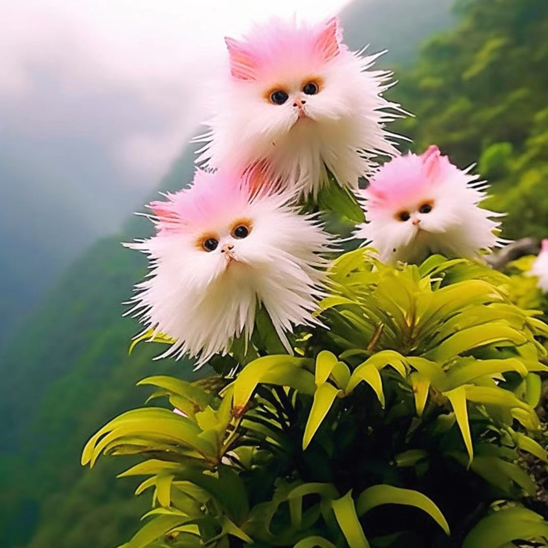 Plants🔥Maine Coon Cat Flower SeedsPink🎉Cat's eye dazzle