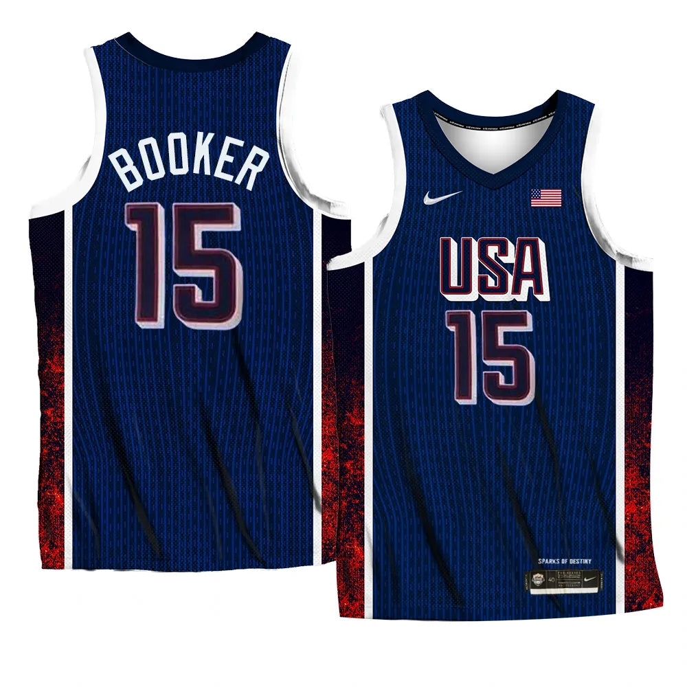 Devin Booker Team USA 2024 Olympics Jersey(04)