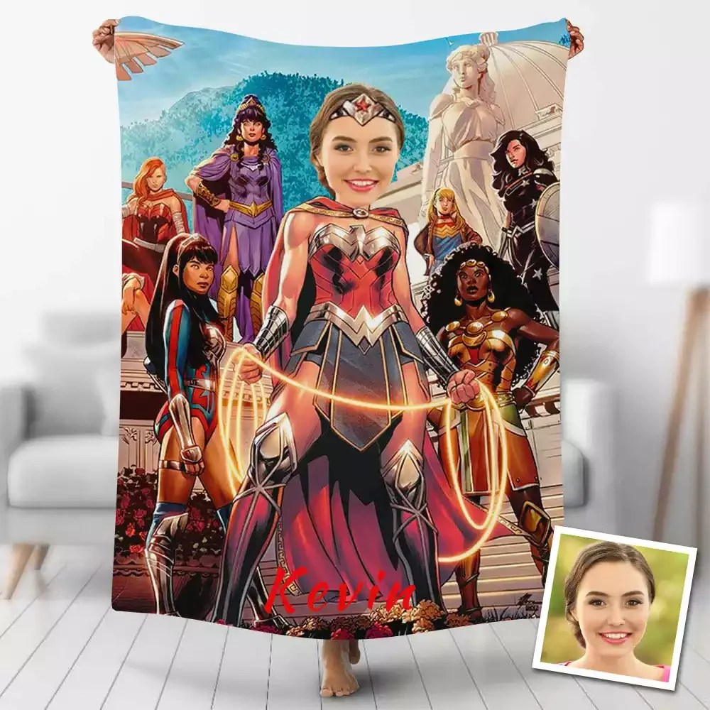 Custom Blankets Personalized Wonder Woman Blanket