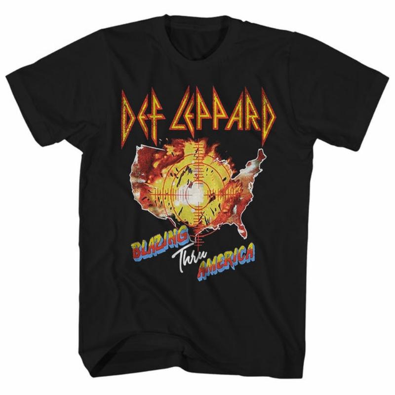 Def Leppard Blazing Thru America Tour Def Leppard TShirt