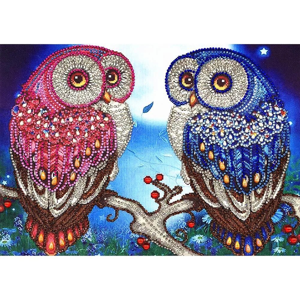 Diamond Painting Crystal Rhinestone Owls