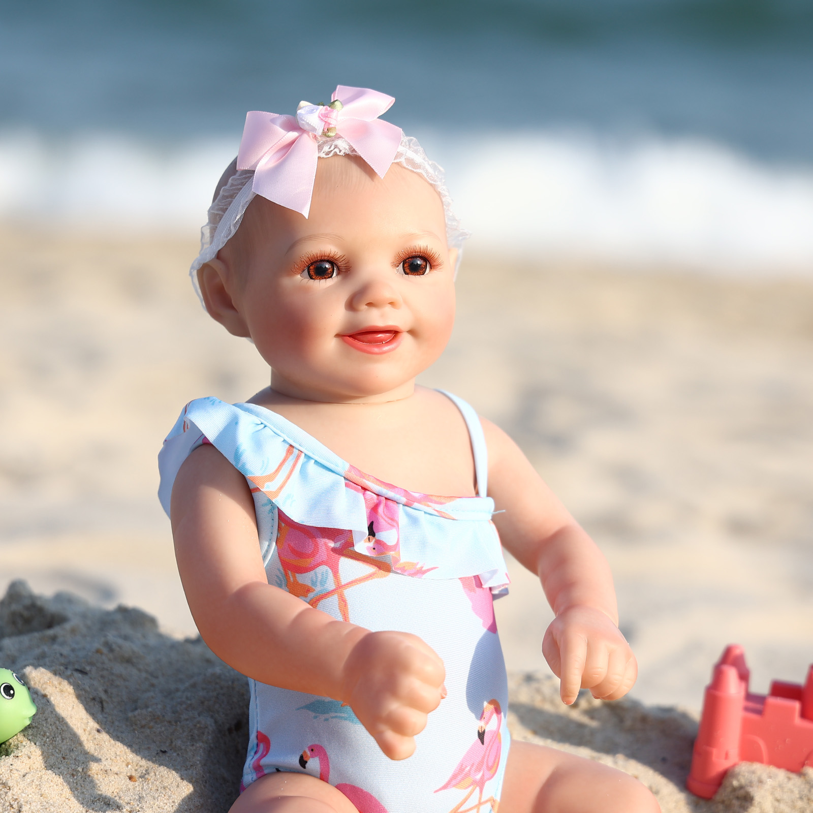 Babeside Sunny 20'' Reborn Baby Doll Summer Smiling Summer Ocean Breeze