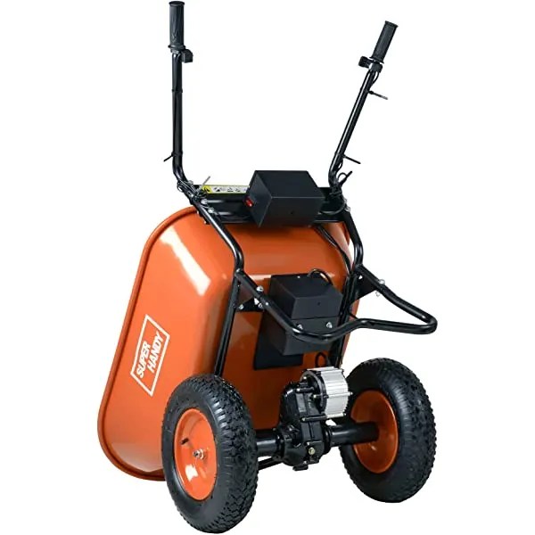 SuperHandy Ultra Duty Electric Powered Wheelbarrow Utility Cart 24V DC
