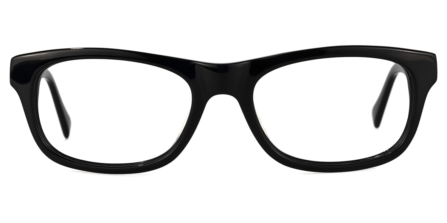 Rethem Rectangle Black Eyeglasses