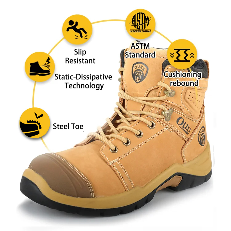 Men & Women Comfortable Steel Toe Waterproof Oil And Slip Resistant
