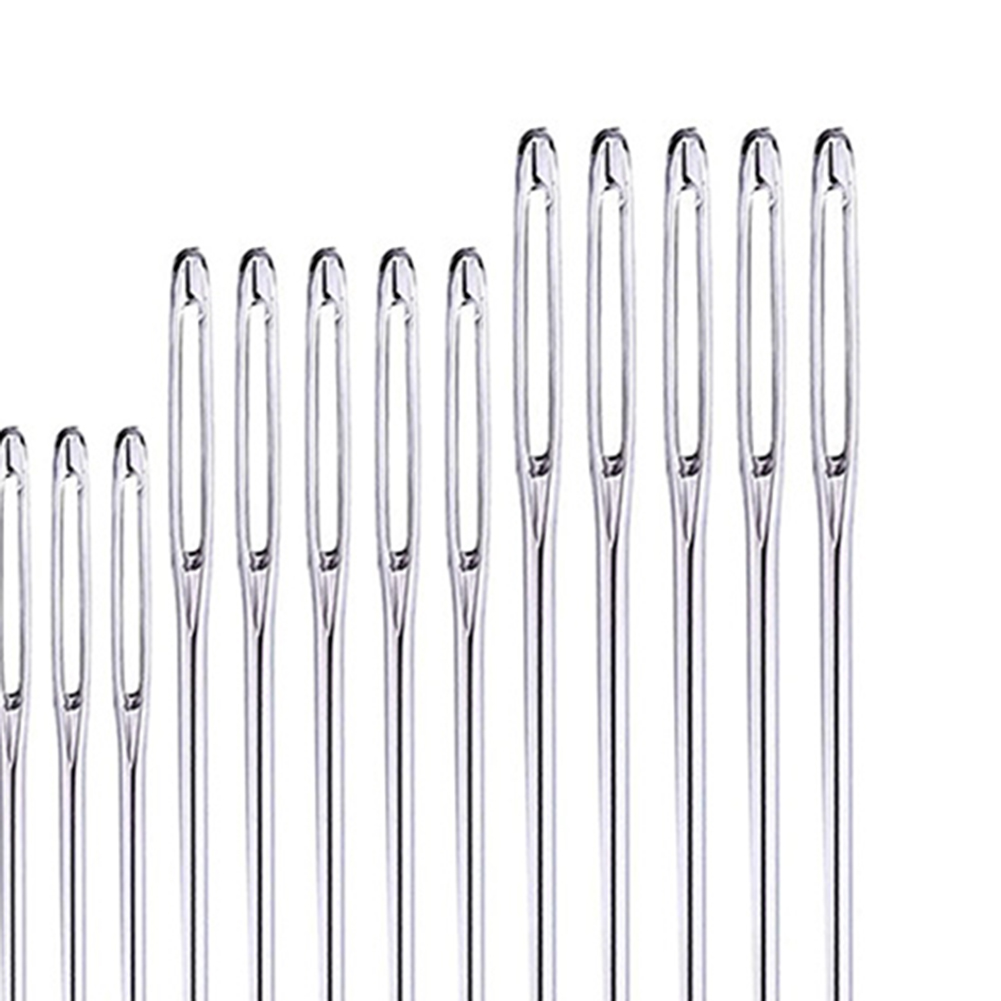 Big Eye Sewing Needles Set Stainless Steel Stitching Tools (25pcs a bottle)