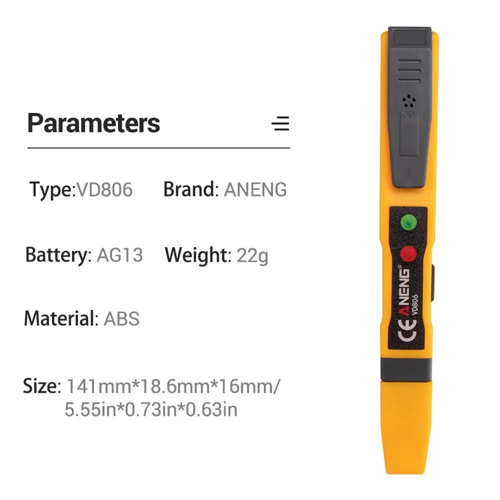 ANENG VD806 Non Contact Tester Current Voltage Detector Electric Test Pen