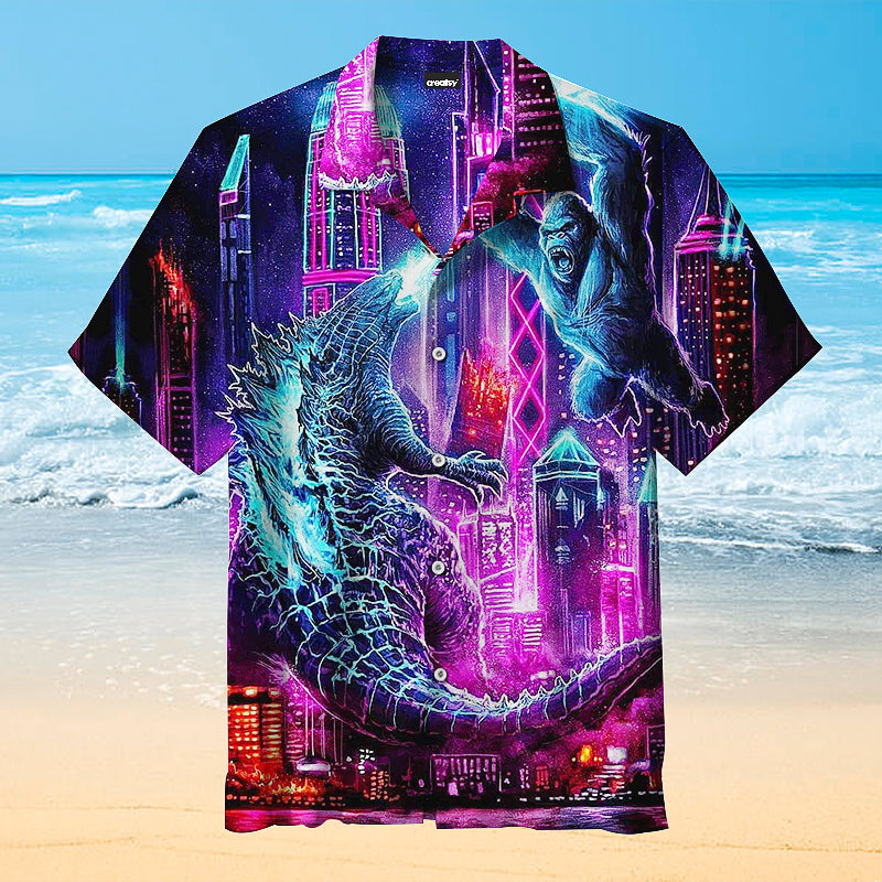 Godzilla vs. King Kong Hawaiian Unisex Shirt