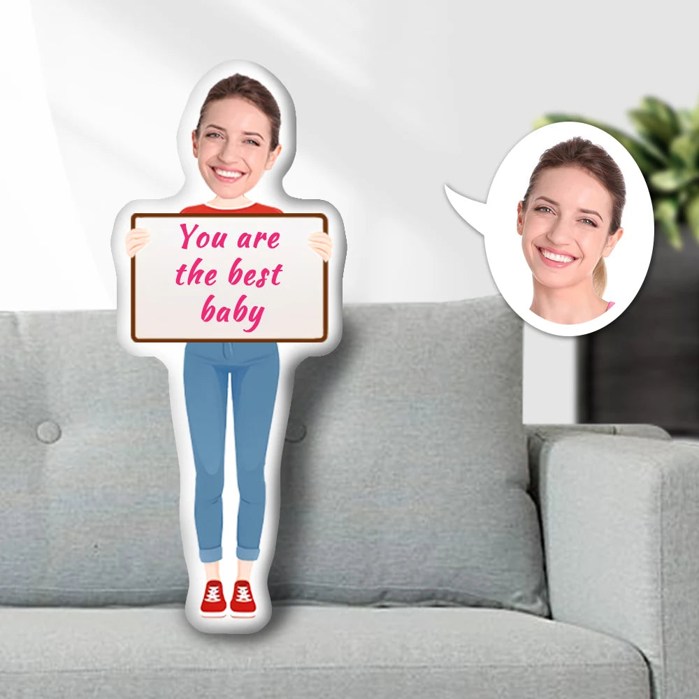 Custom Photo Face Pillow, Your Are The Best Face Pillow, Face Picture