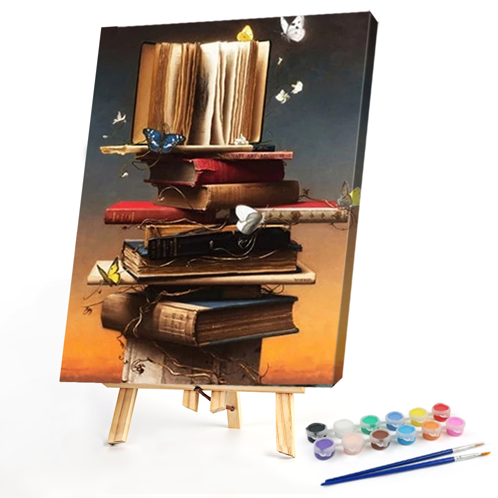 BookPaint by Numbers Acrylic Painting 40*50cm