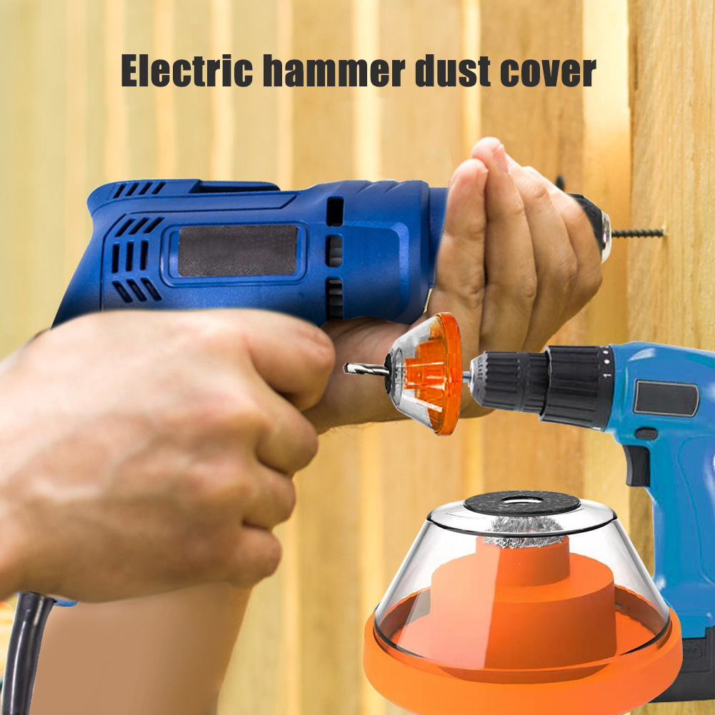 Electric Hammer Dust Collector Cover for Drill Ash Bowl Dustproof Device in Orange Color