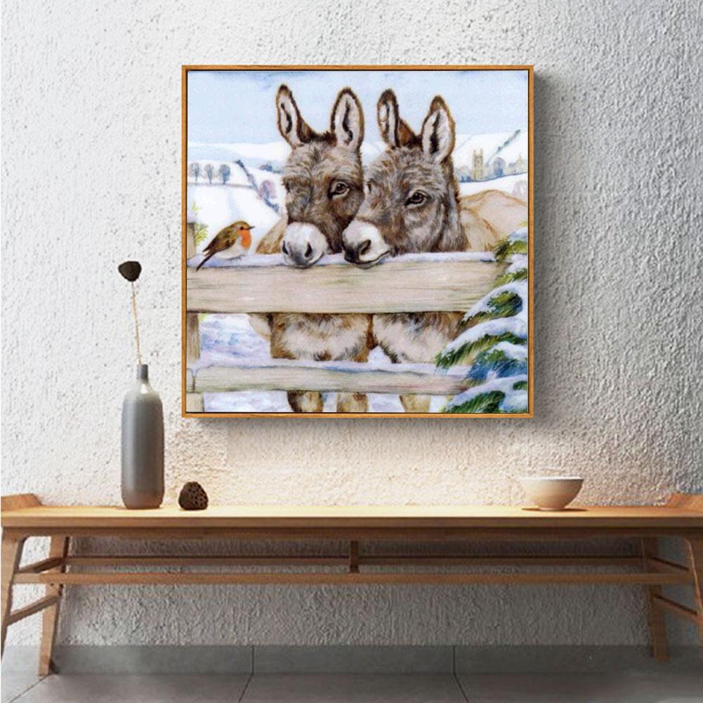 Little Donkey Full Round Diamond Painting