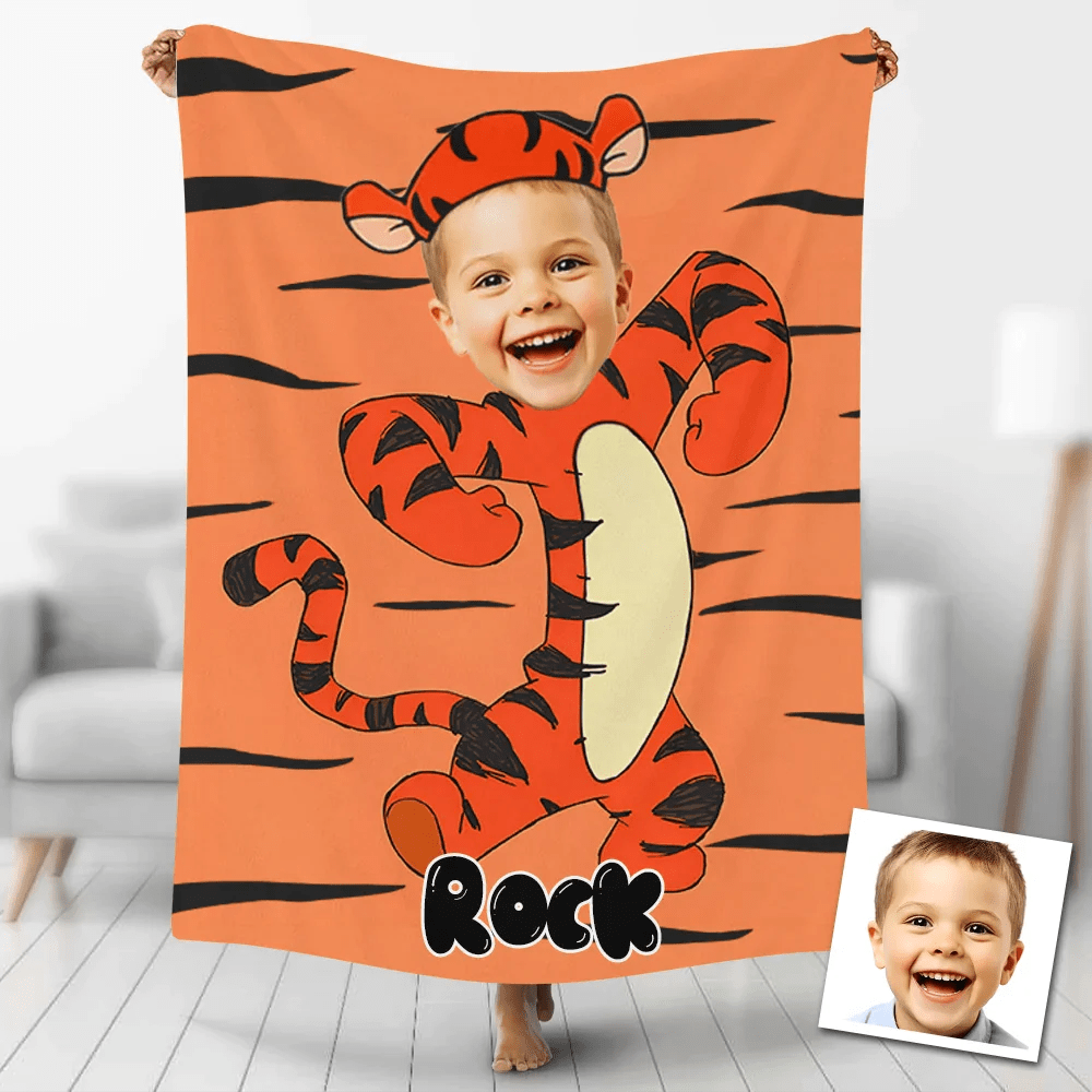 Custom Blankets Personalized Pooh Bear Tigger Blankets