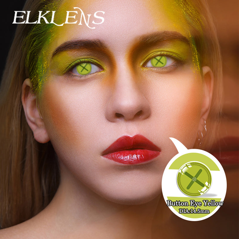 Halloween Eye Yellow Cosplay Contact Lenses