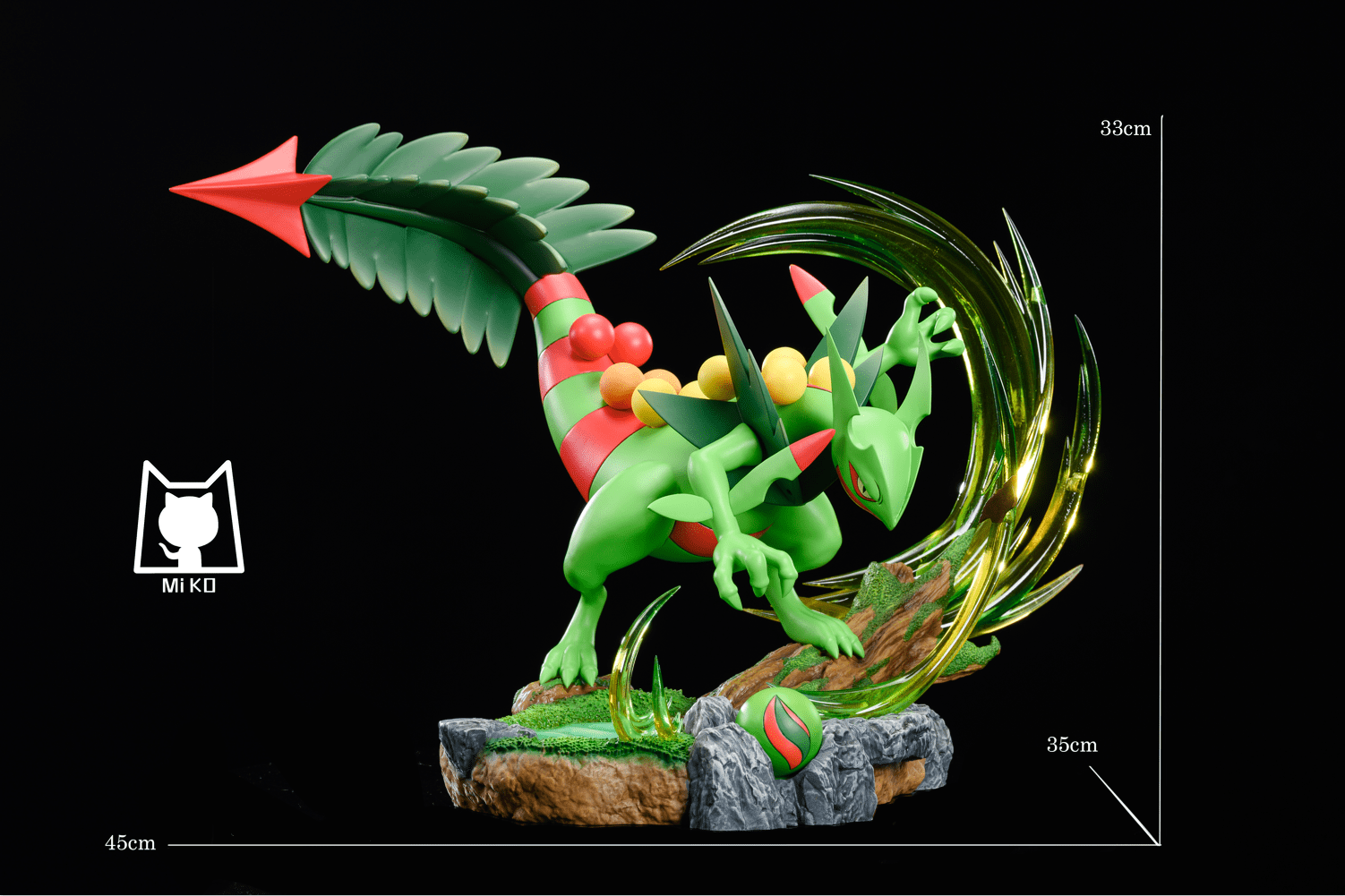 PREORDER Evolution of Mega Sceptile & Treecko Pokeball Pokemon MiKo Studio Statue (GK)