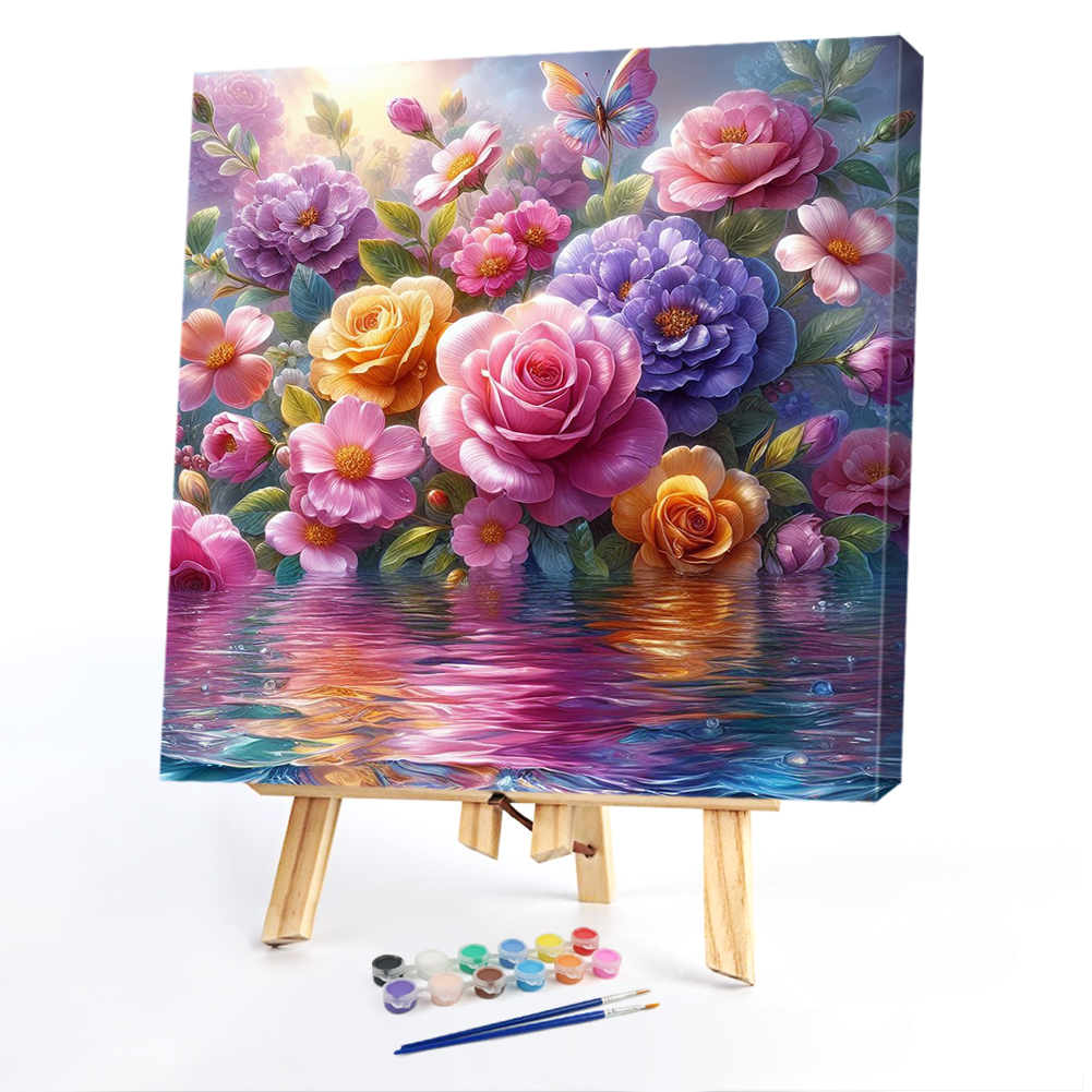 Paint By Number Oil Painting Pink (20*20cm)