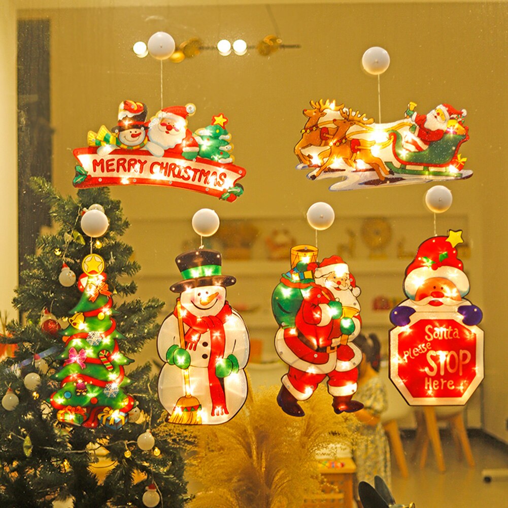 🎄Early Christmas Hot Sale 50 OFFLED Suction Cup Window Hanging Lights