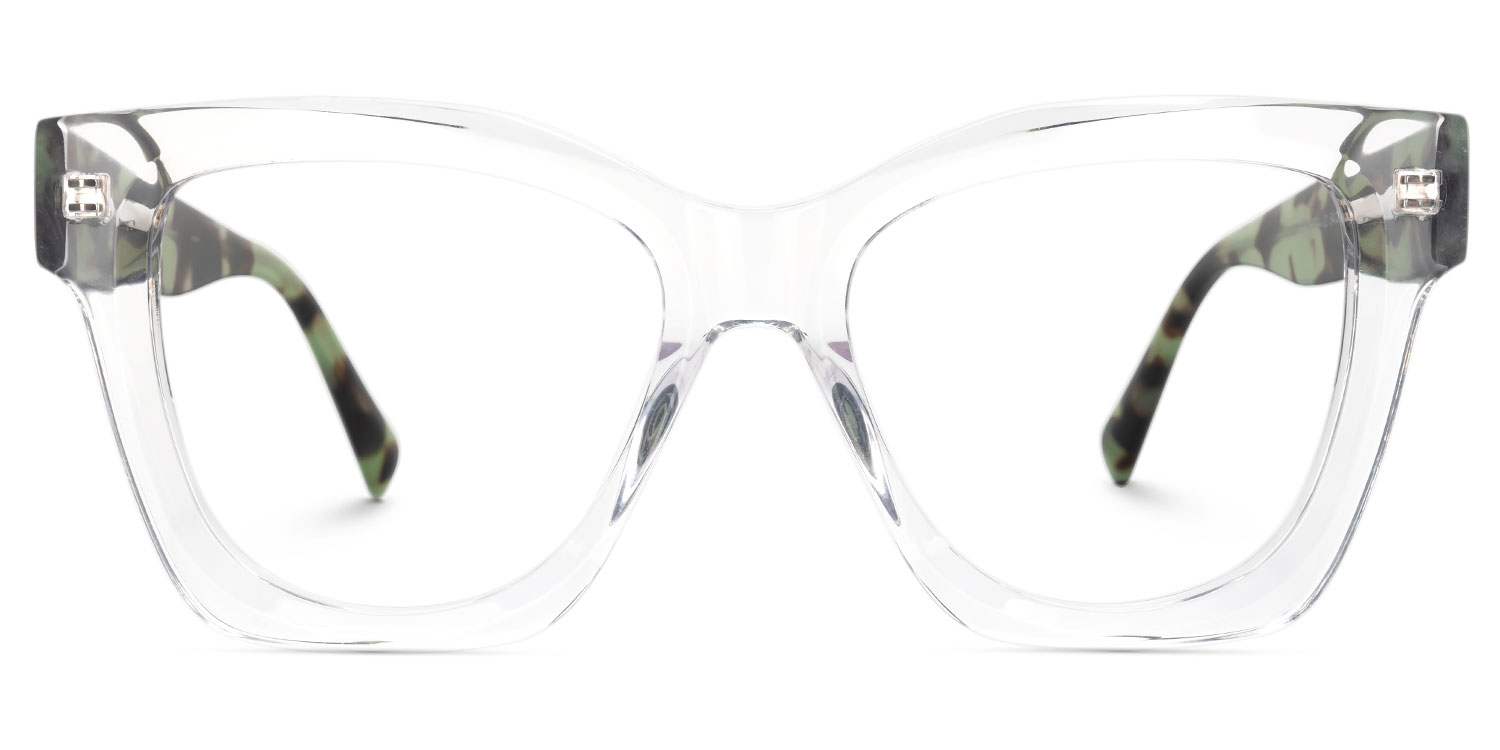 Amberg Square Clear Eyeglasses Vooglam UK