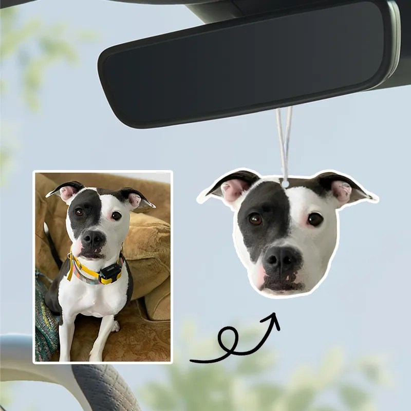Custom Car Freshener Photo Air Freshener Pet Gift for Pet LoverLive a