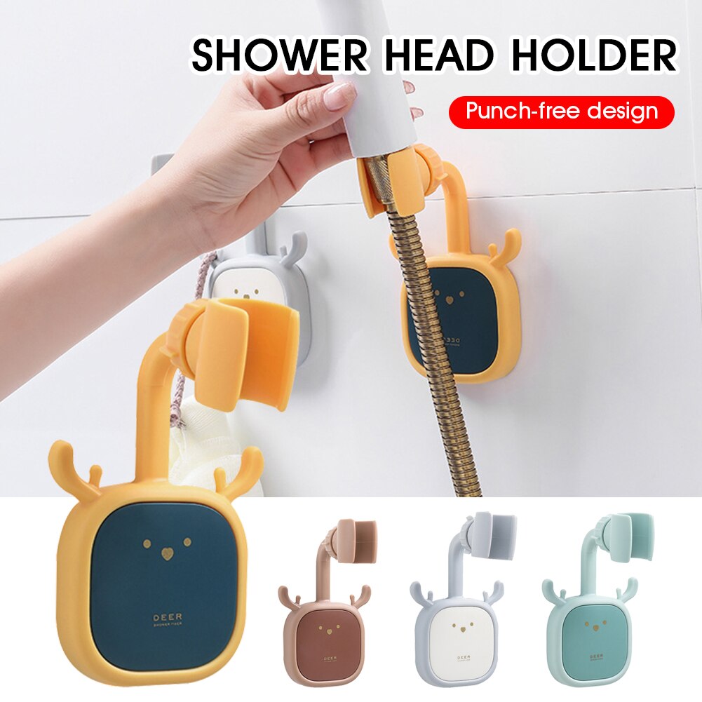 Shower Head Holder Adjustable SelfAdhesive Wall Mount