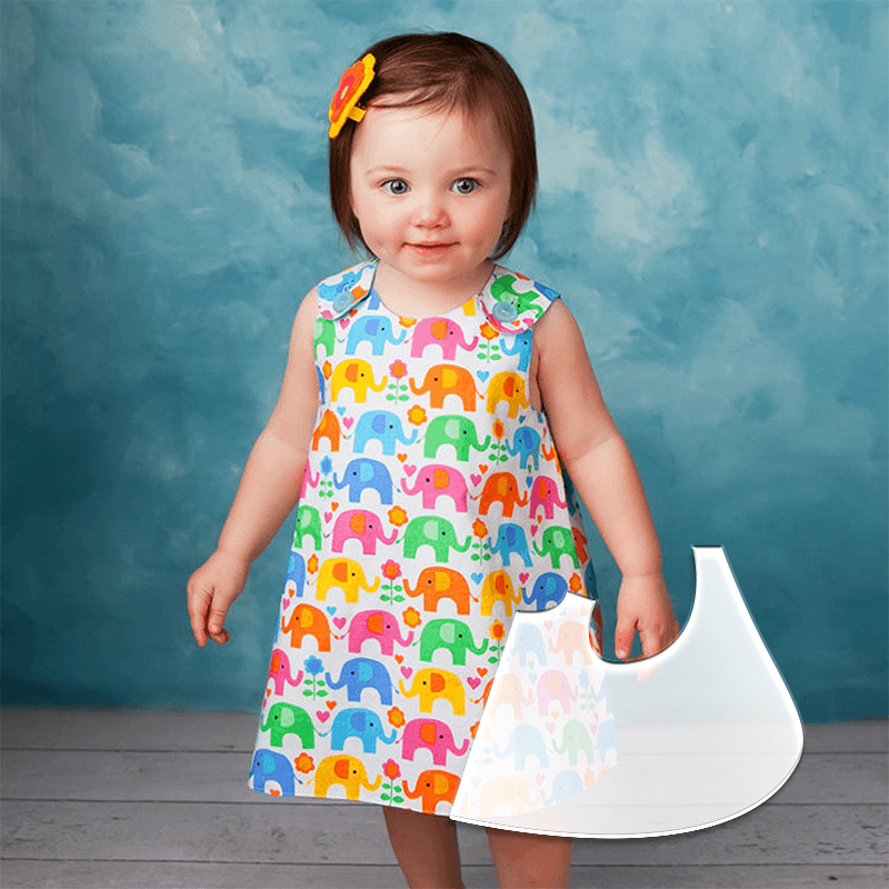 Reversible Mobius Baby Vest Template Set With Instructions