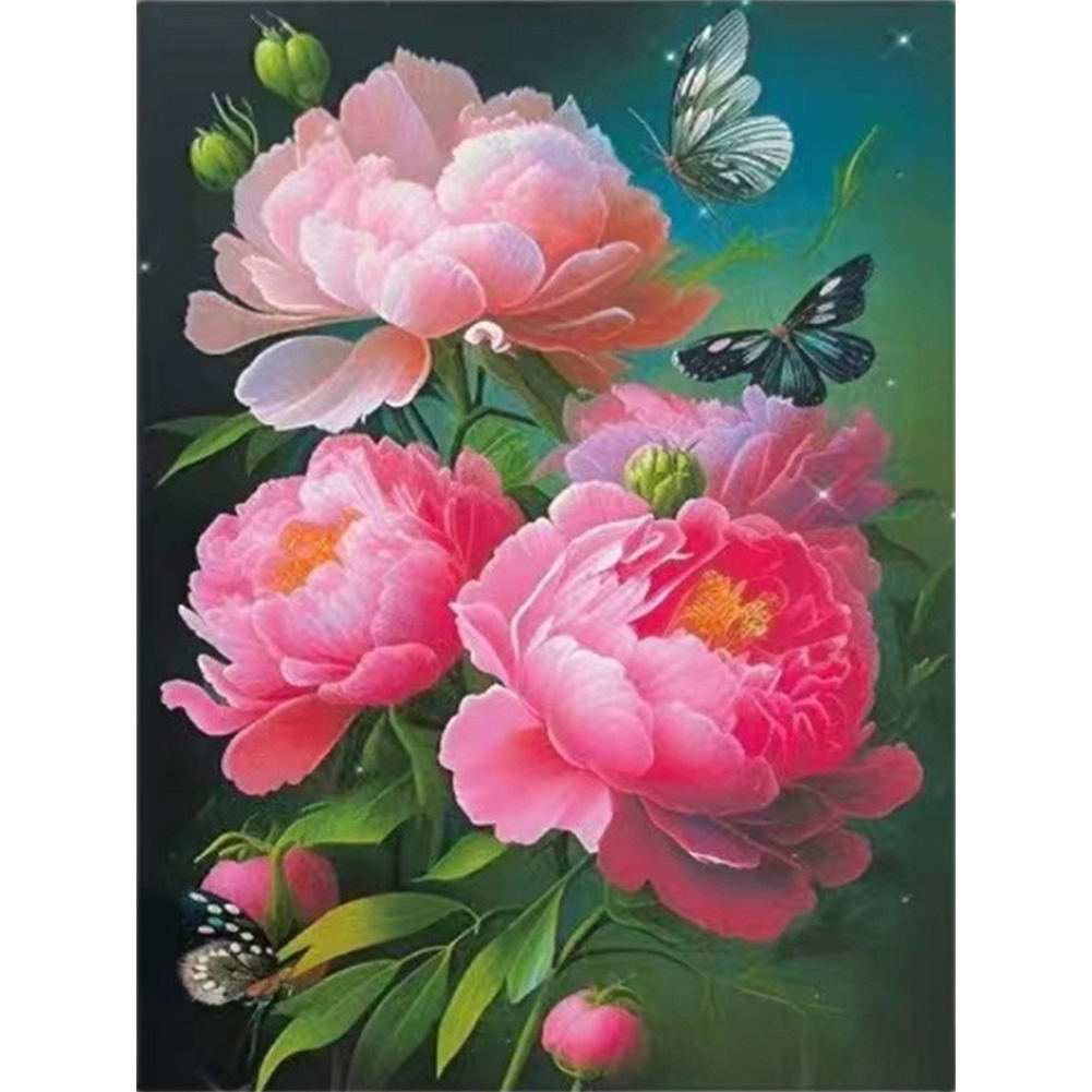Butterfly Dance11CT Stamped Cross Stitch Silk Thread 55*71cm/21.65*27