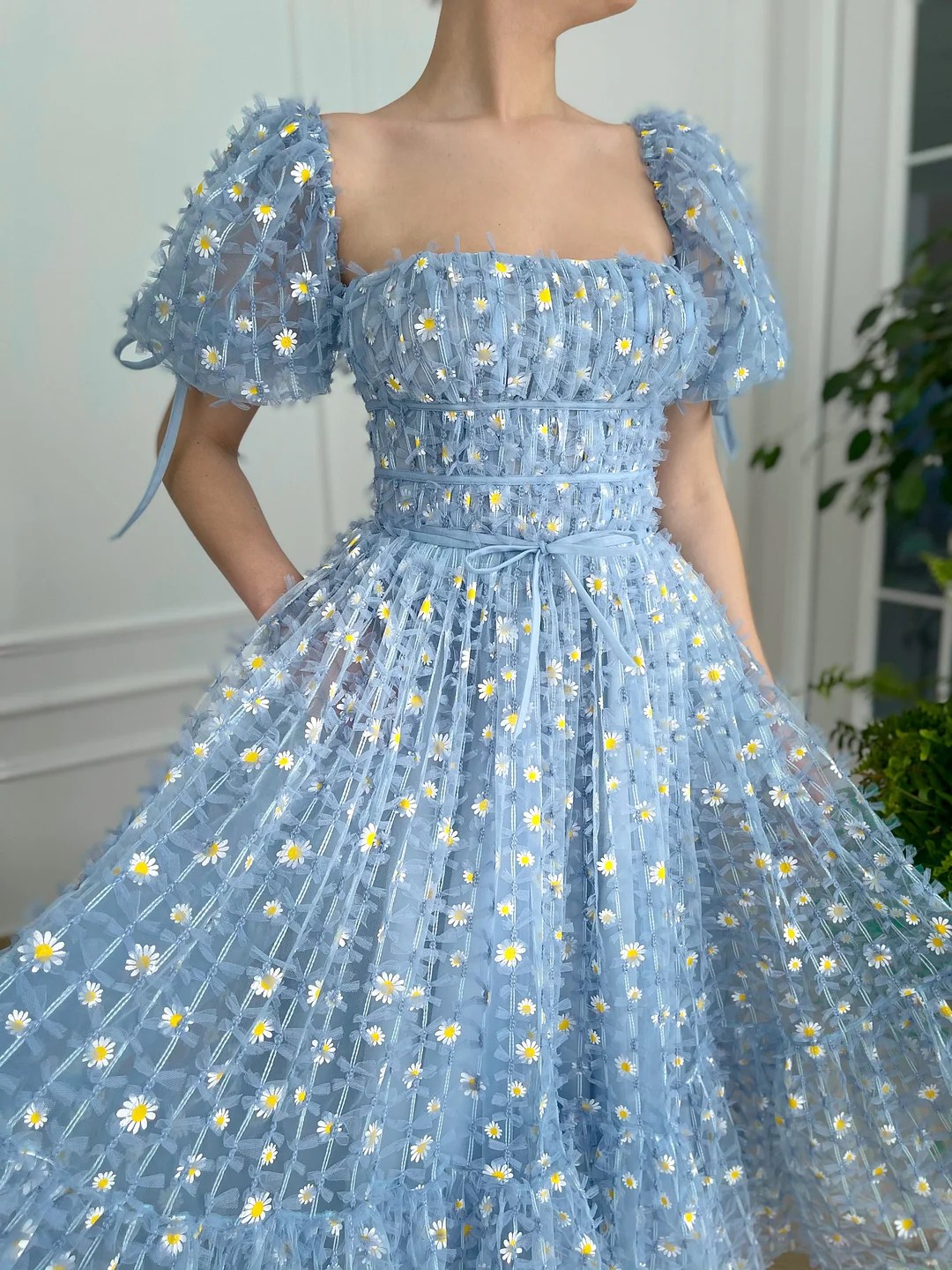 Baby Blue Daisy Dress