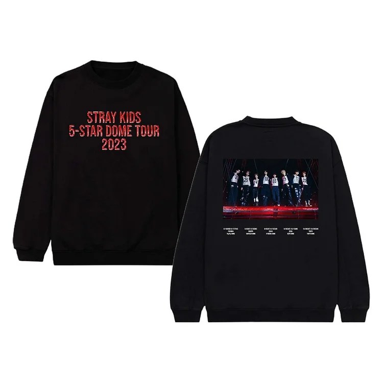Stray Kids 2023 5STAR Dome Tour Schedule Sweatshirt
