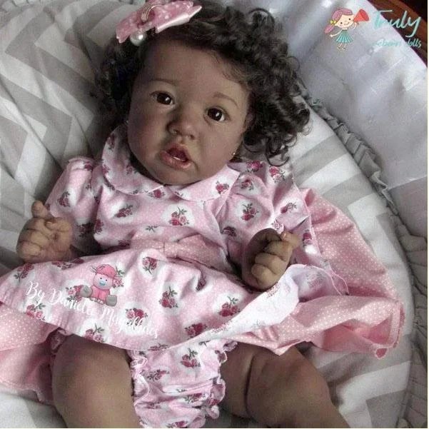 African American Sweet Truly 12'' Newborn Lia Realistic Cute Black