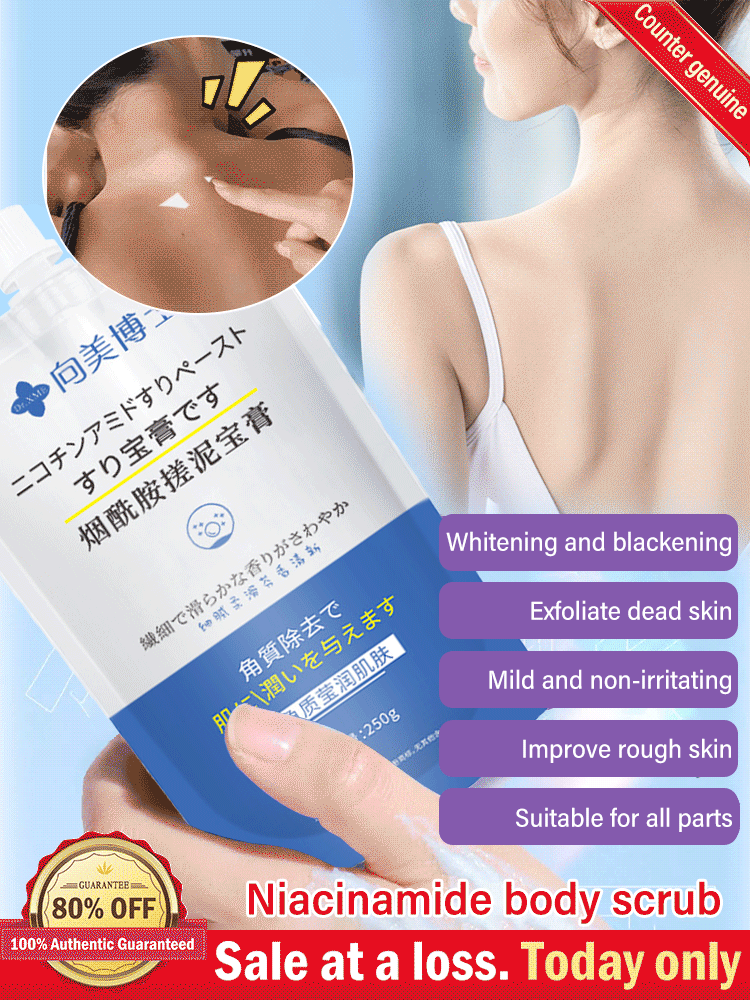 Niacinamide body scrub