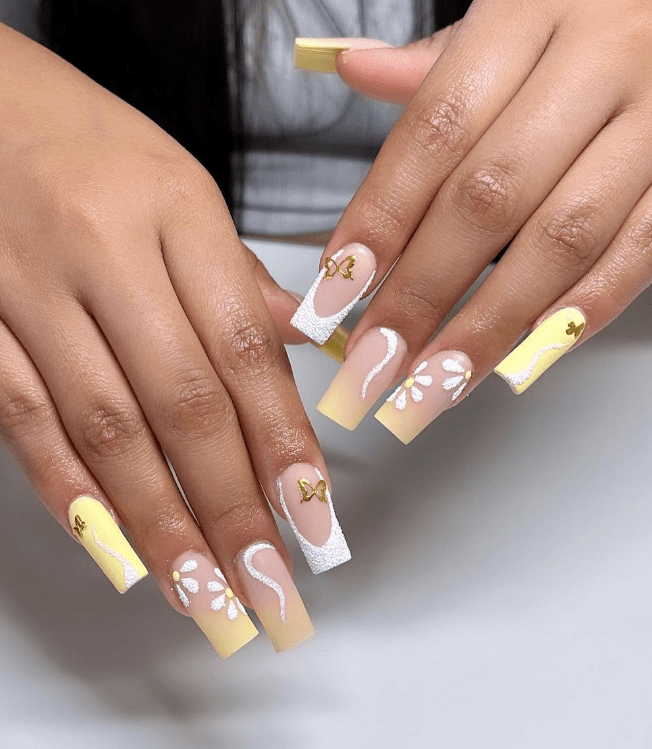 SunKissed Beauty Light Yellow Nail Designs for Summer 2023 Morovan