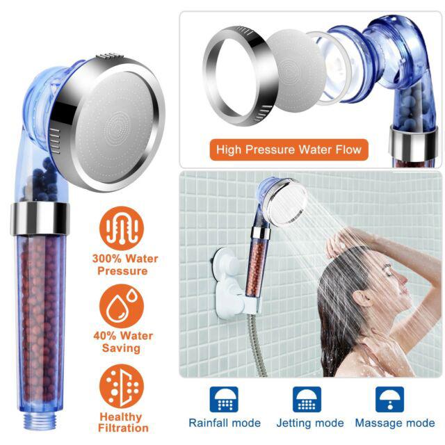 Eyelashdance™ Turbo Stone Highpressure Ionic Shower Head