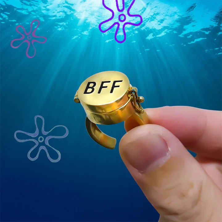 A Pair of Spongebob Best Friends Forever Anels The Best Friends
