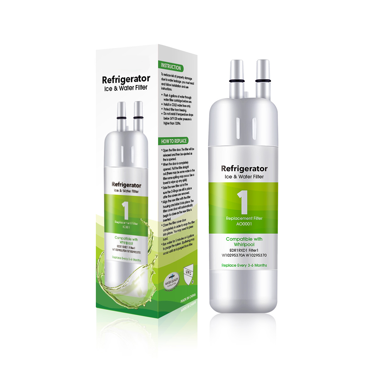 Filter1pro Filter 1 Replacement Refrigerator Water Filter for EDR1RXD1