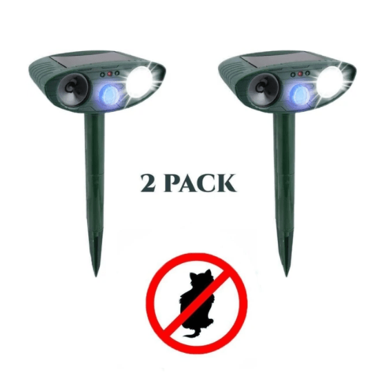 Cat deterrentUltrasonic Cat Repeller PACK of 2 Solar Powered Get