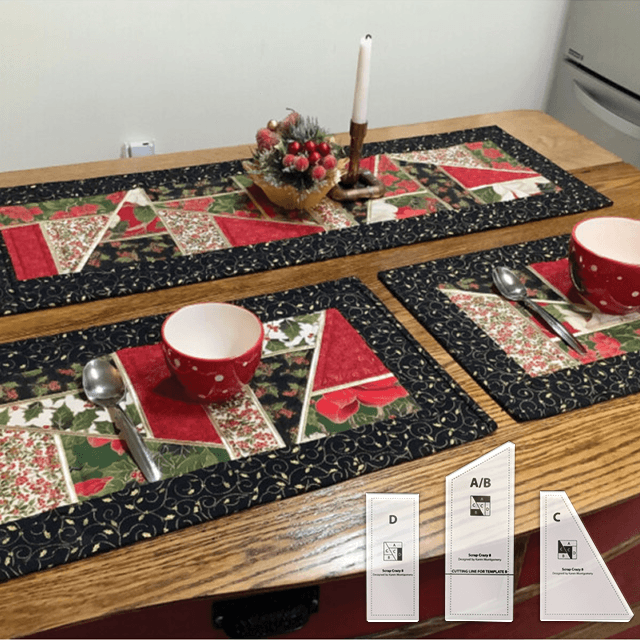 Magic Stained Glass Placemats Scrap Crazy Templates With Instructions